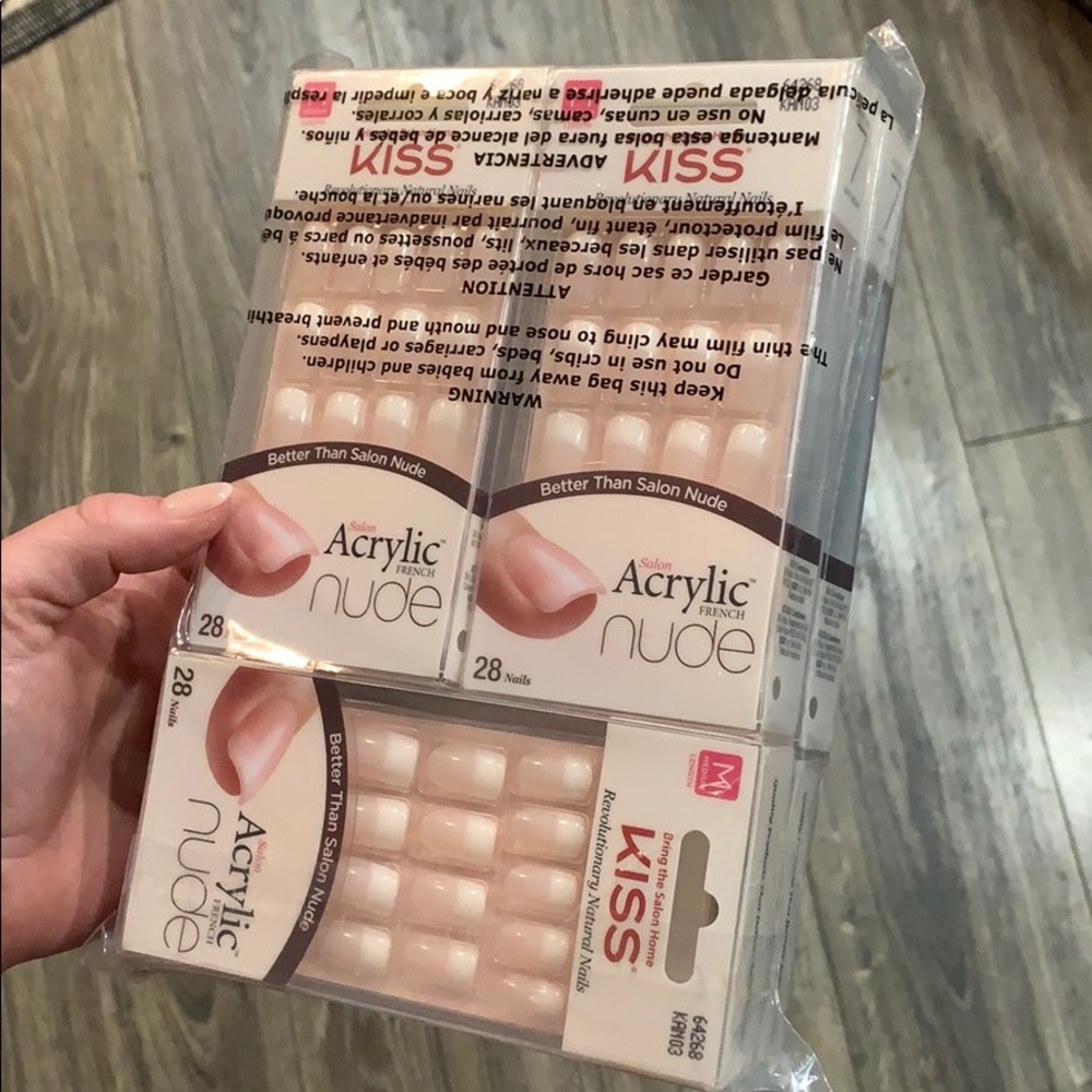 (6) Packs of Kiss Acrylic French Nude KAN03